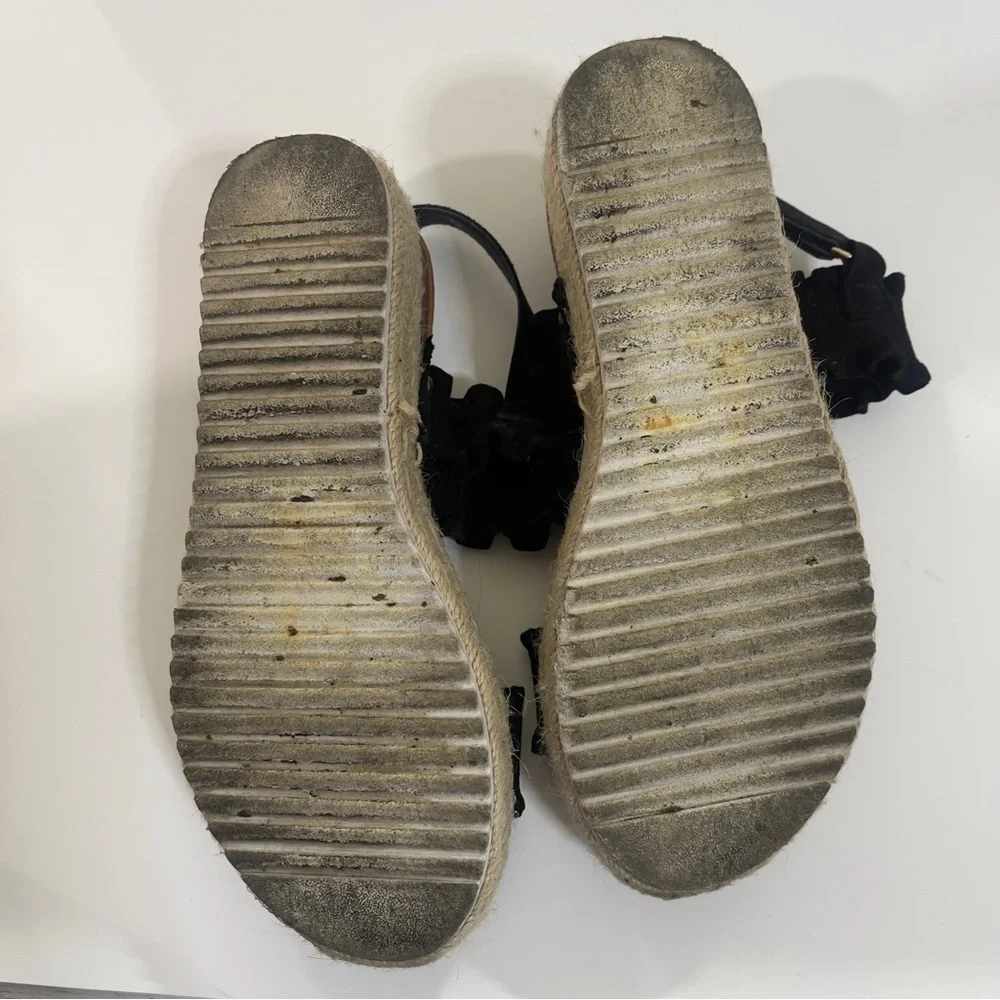 Pierre Dumas Women's Magic-9 Platform Black Espadrille Sandals 5.5